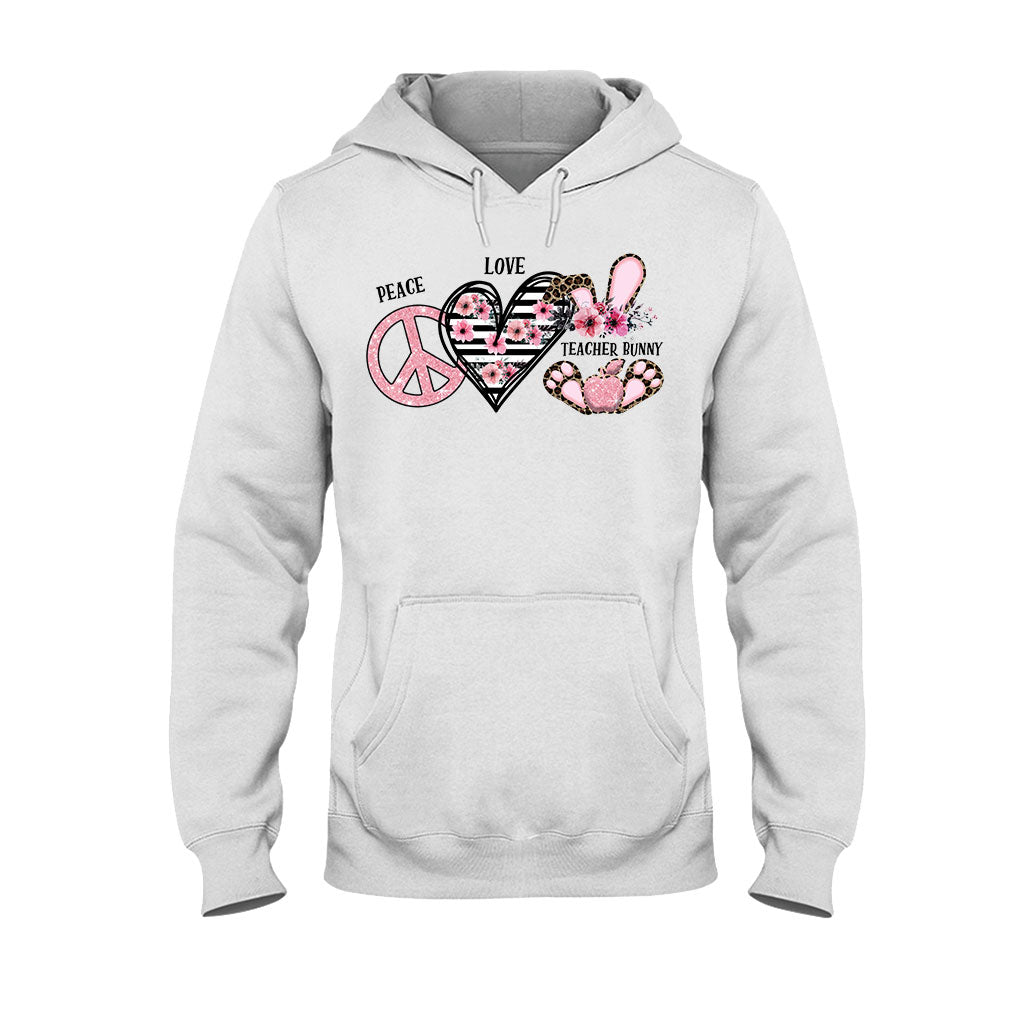 Peace Love One Hip Teacher - Personalized T-shirt and Hoodie