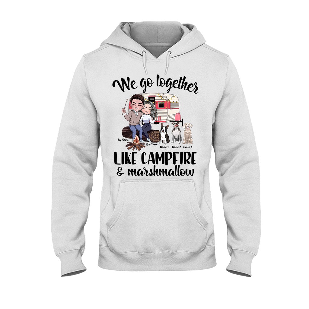 You And Me And The Dogs And The Campfire - Personalized Camping T-shirt and Hoodie