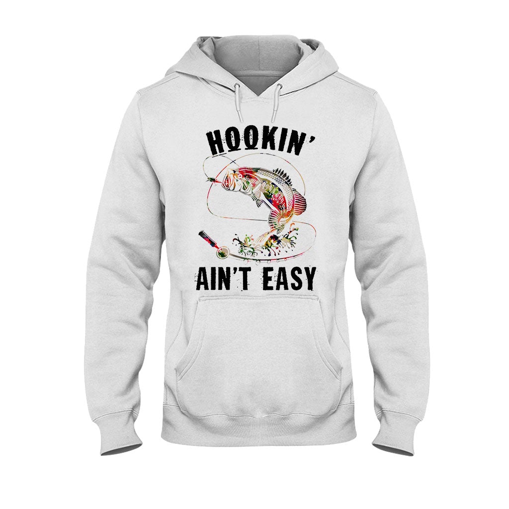 Hookin' Ain't Easy - Fishing T-shirt and Hoodie 1121