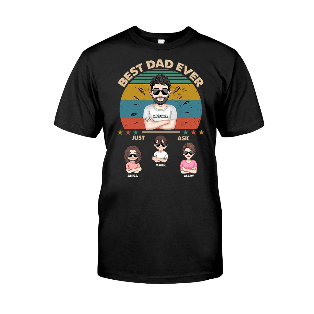 Best Dad Ever - Gift for dad, dad, mom, grandpa, grandma, grandpa - Personalized T-shirt And Hoodie