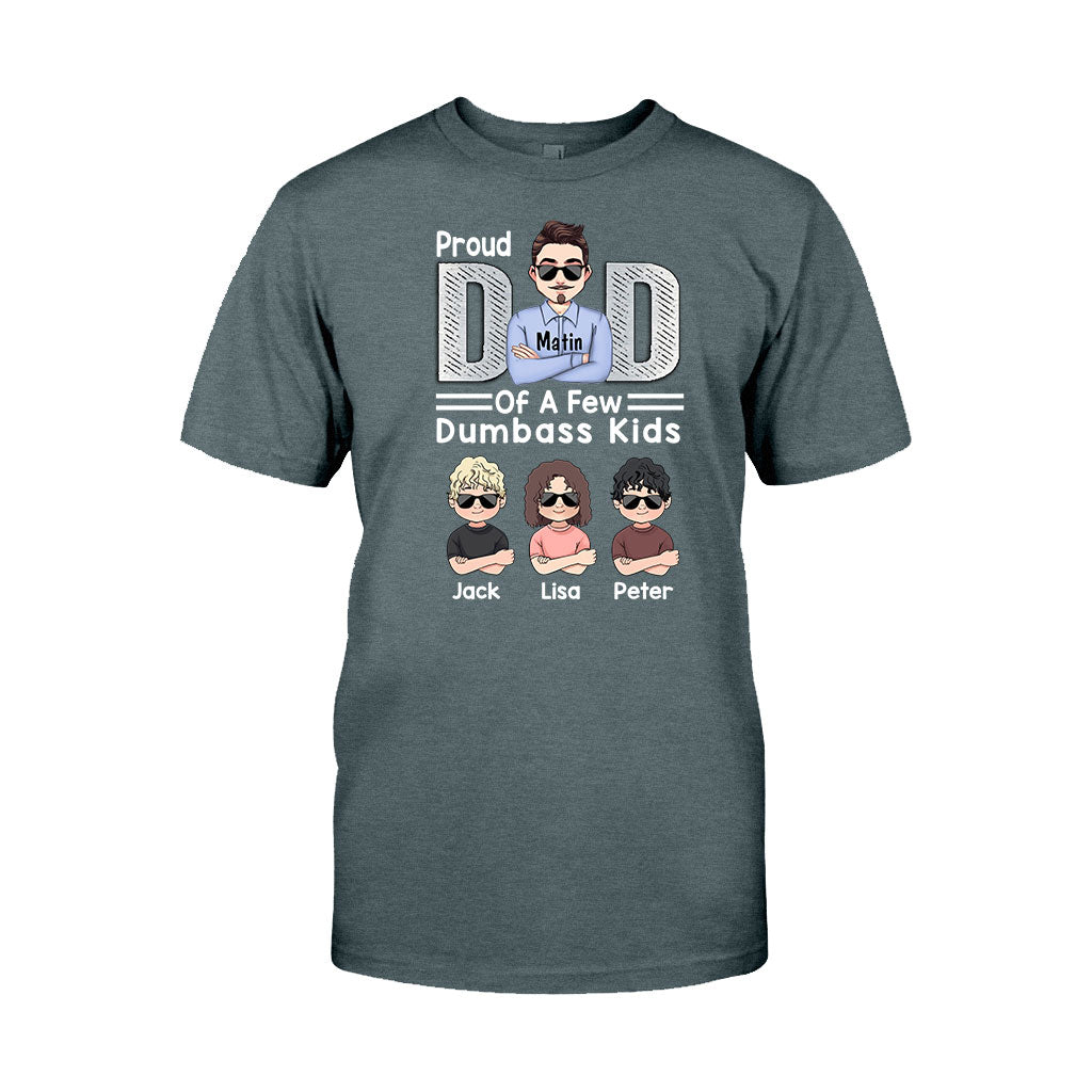 Proud Dad Of A Few - Personalized Father's Day Father T-shirt and Hoodie