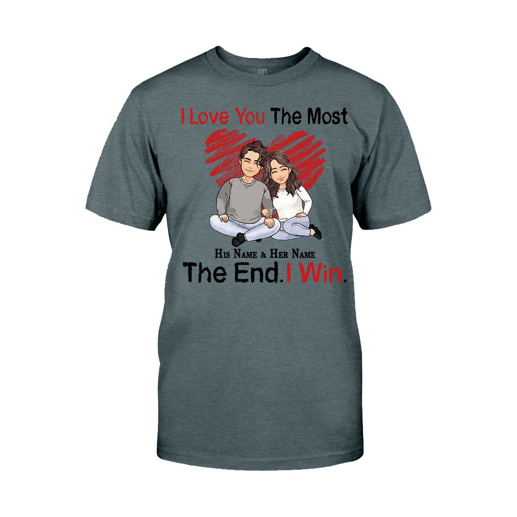 I Love You The Most - Personalized Couple T-shirt and Hoodie