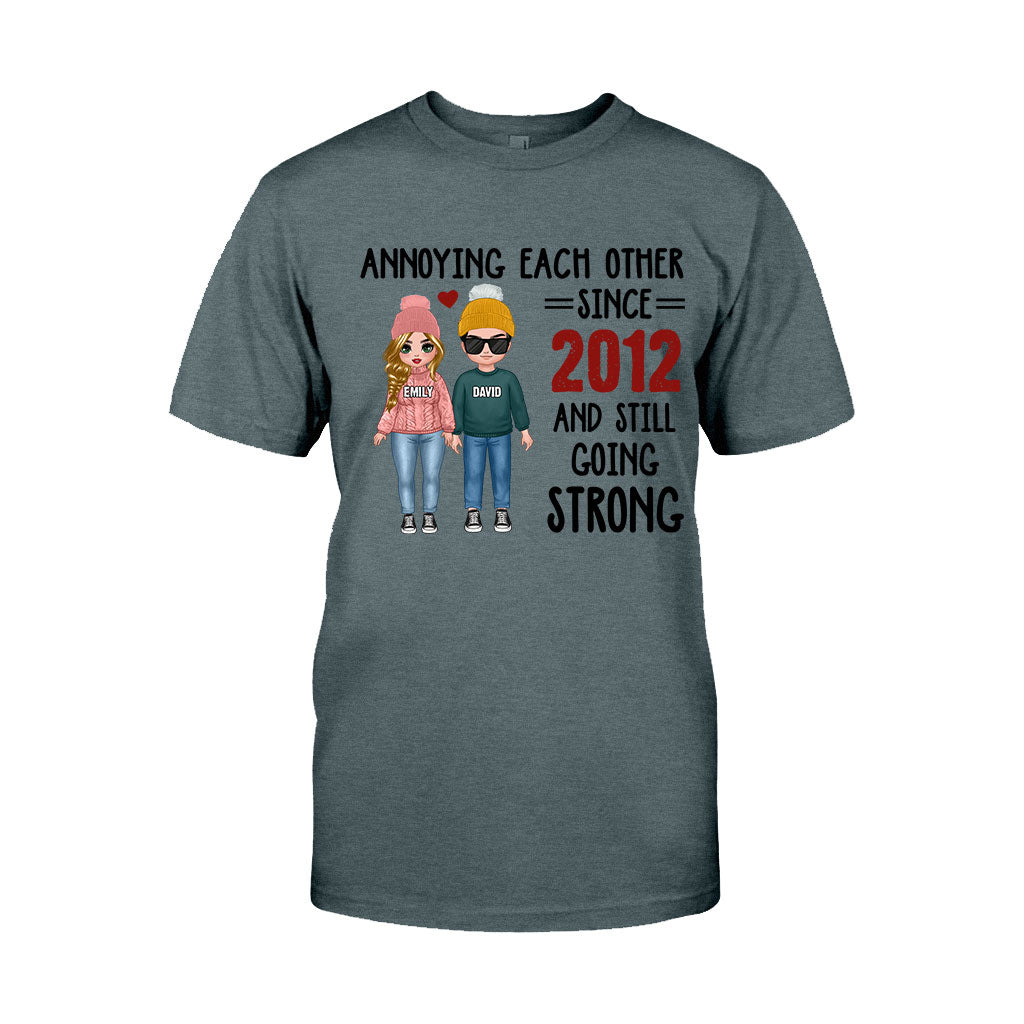Annoying Each Other - Personalized Couple T-shirt and Hoodie