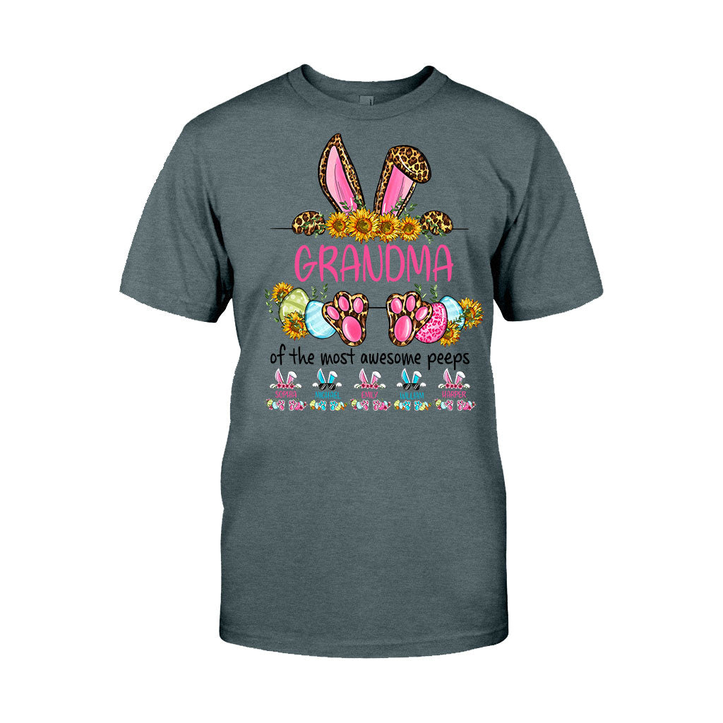 Grandma Of The Most Awesome Peeps - Personalized Mother's Day Easter Day Grandma T-shirt and Hoodie