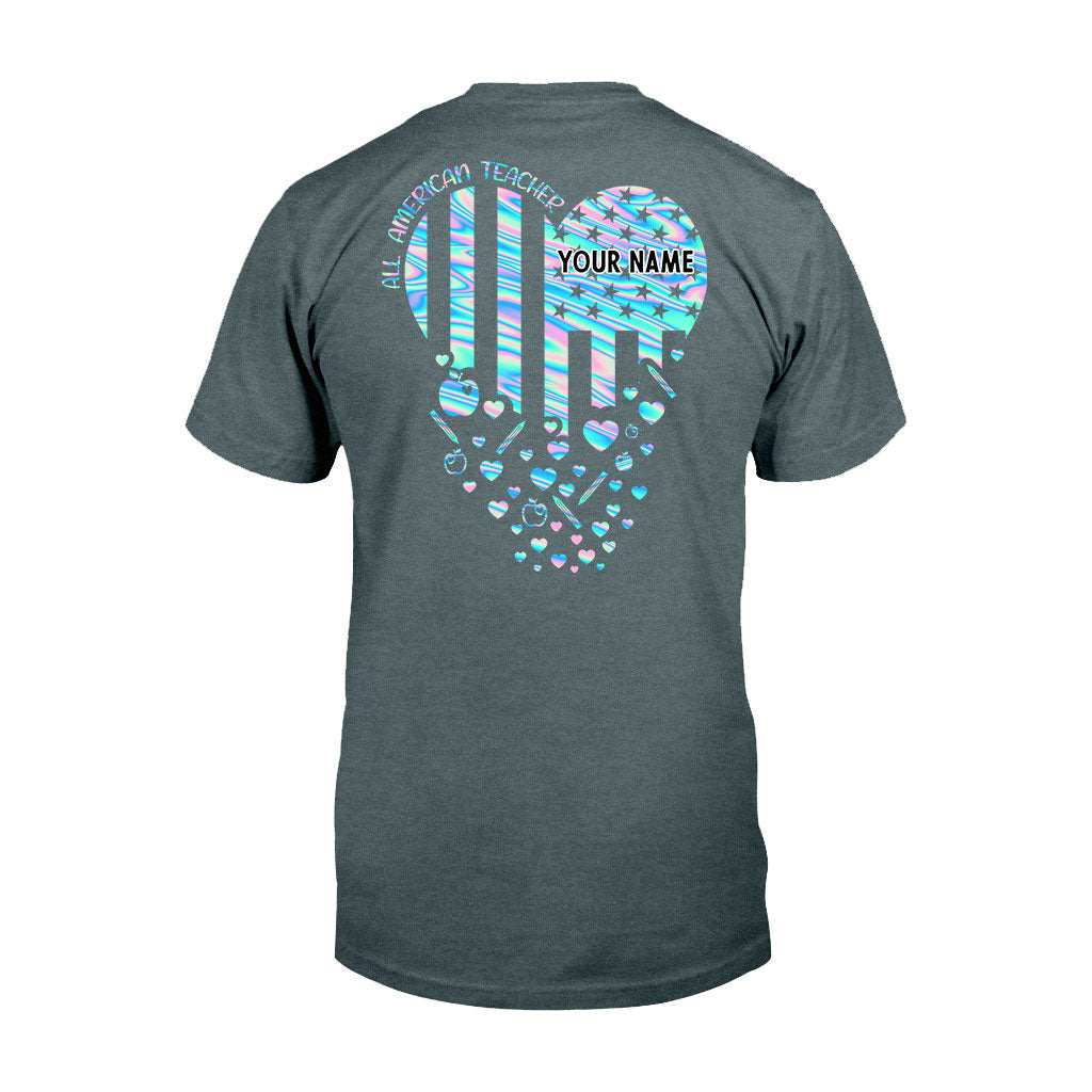 Proud Teacher - Personalized Independence Day T-shirt and Hoodie