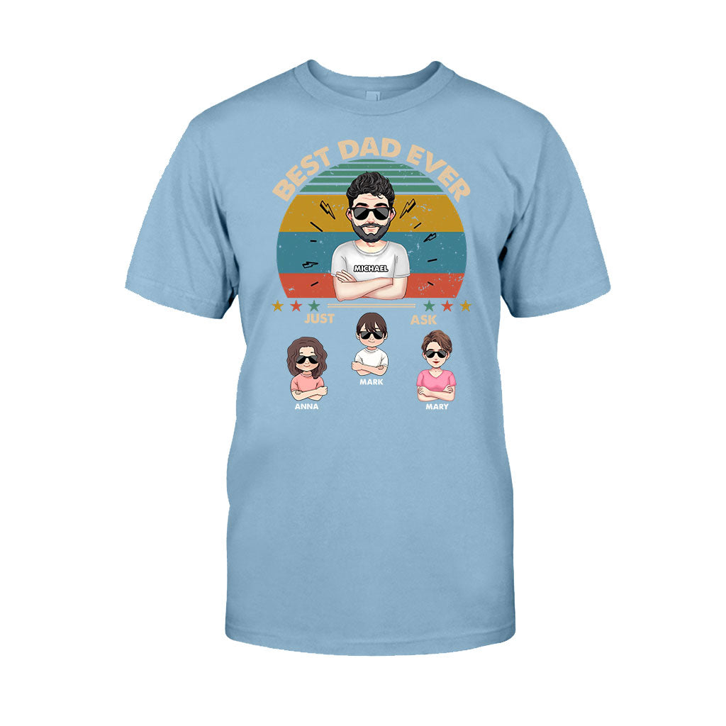 Best Dad Ever - Gift for dad, dad, mom, grandpa, grandma, grandpa - Personalized T-shirt And Hoodie