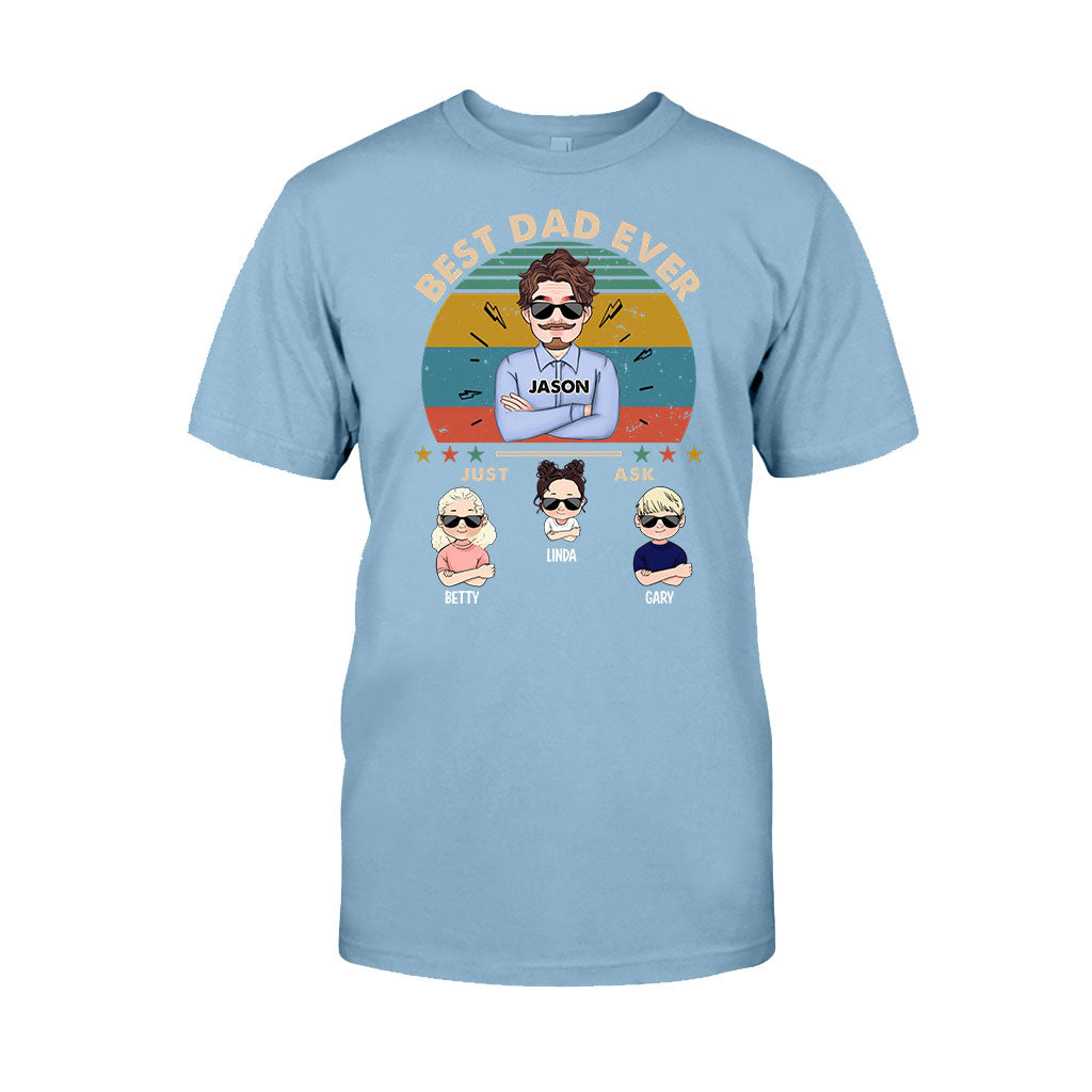 Best Dad Ever - Personalized Father T-shirt and Hoodie