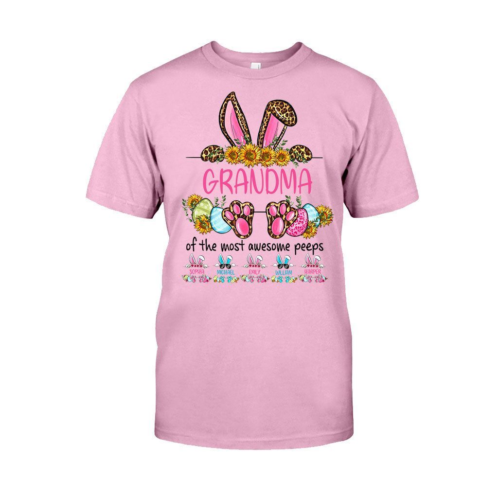 Grandma Of The Most Awesome Peeps - Personalized Mother's Day Easter Day Grandma T-shirt and Hoodie
