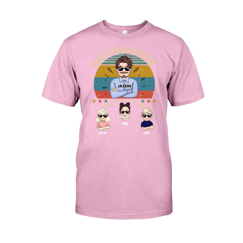 Best Dad Ever - Personalized Father T-shirt and Hoodie