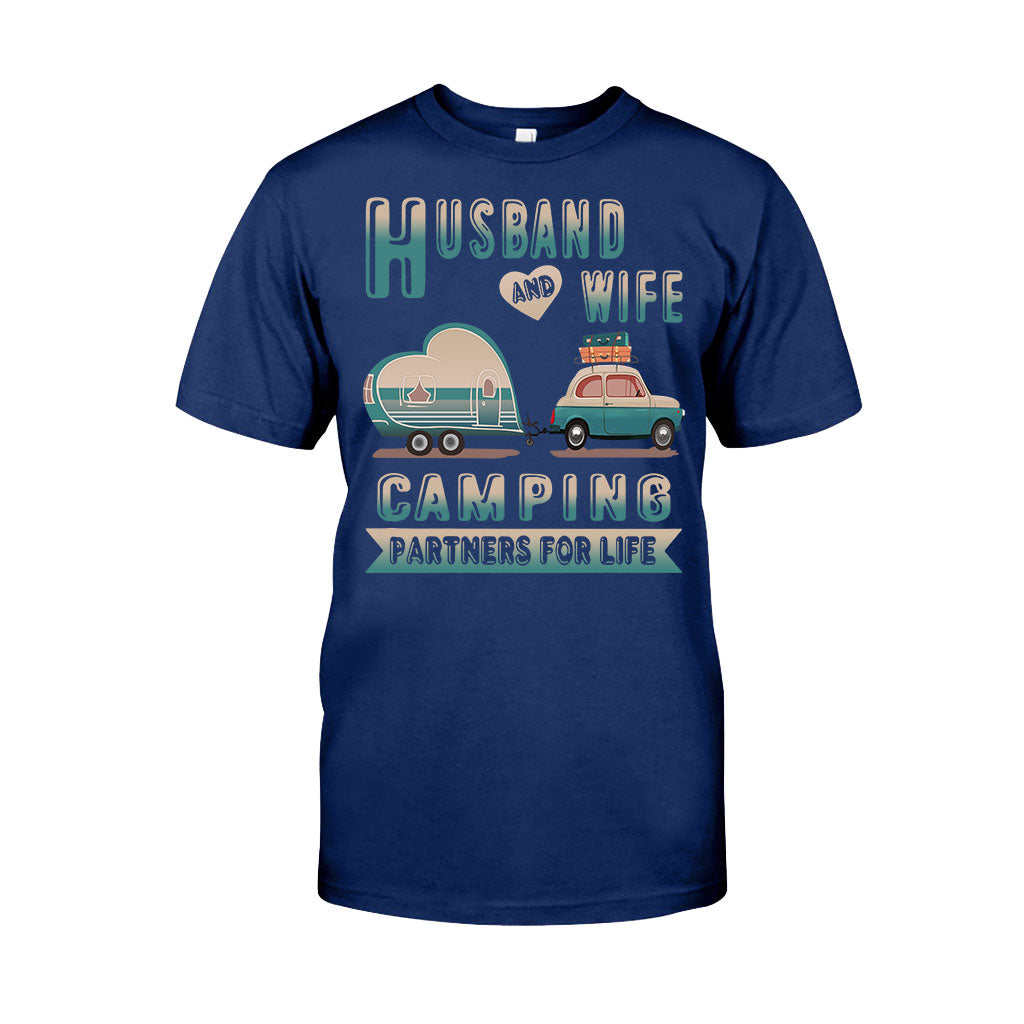 Husband And Wife Camping Partners - T-shirt and Hoodie 112021