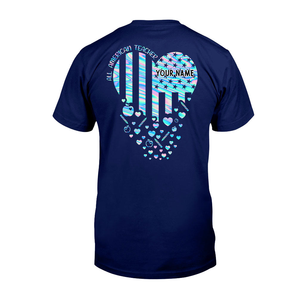Proud Teacher - Personalized Independence Day T-shirt and Hoodie