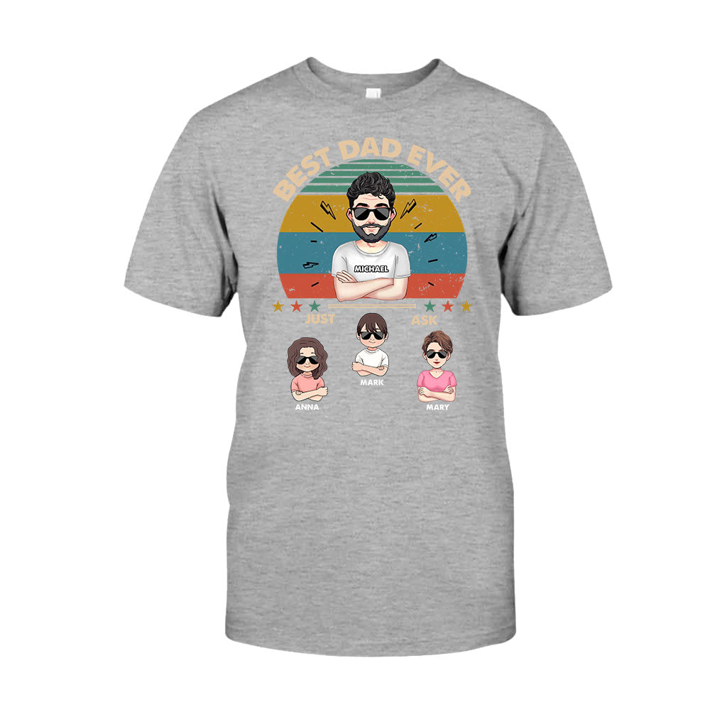 Best Dad Ever - Gift for dad, dad, mom, grandpa, grandma, grandpa - Personalized T-shirt And Hoodie