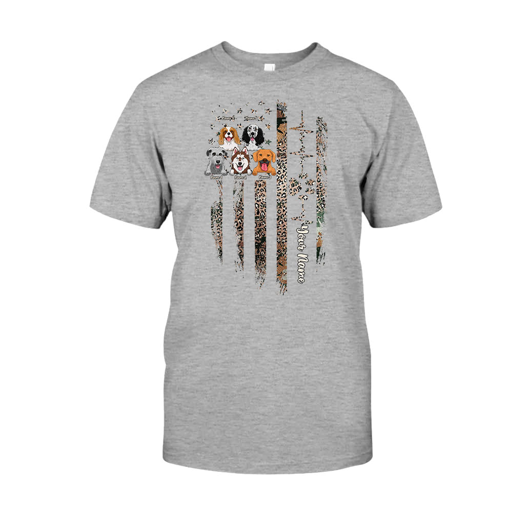 Love My Dogs - Personalized Independence Day Dog T-shirt and Hoodie