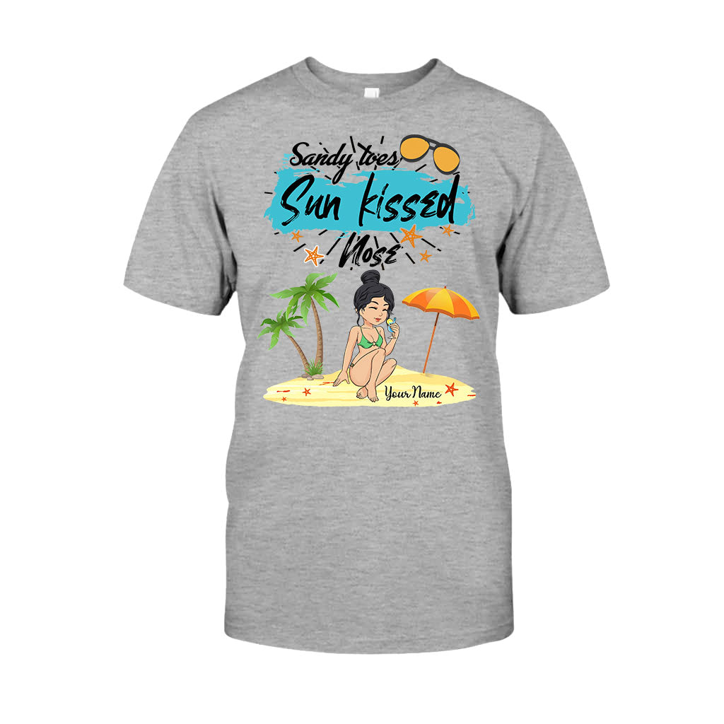 Sandy Toes Sunkissed Nose - Personalized Sea Lover T-shirt and Hoodie