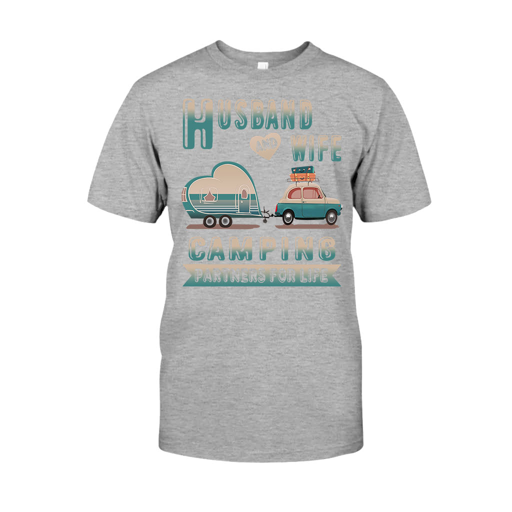 Husband And Wife Camping Partners - T-shirt and Hoodie 112021