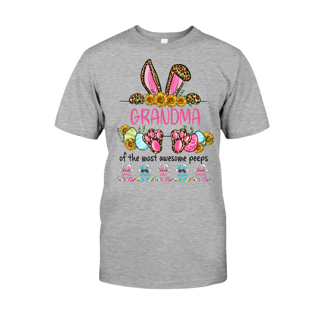 Grandma Of The Most Awesome Peeps - Personalized Mother's Day Easter Day Grandma T-shirt and Hoodie