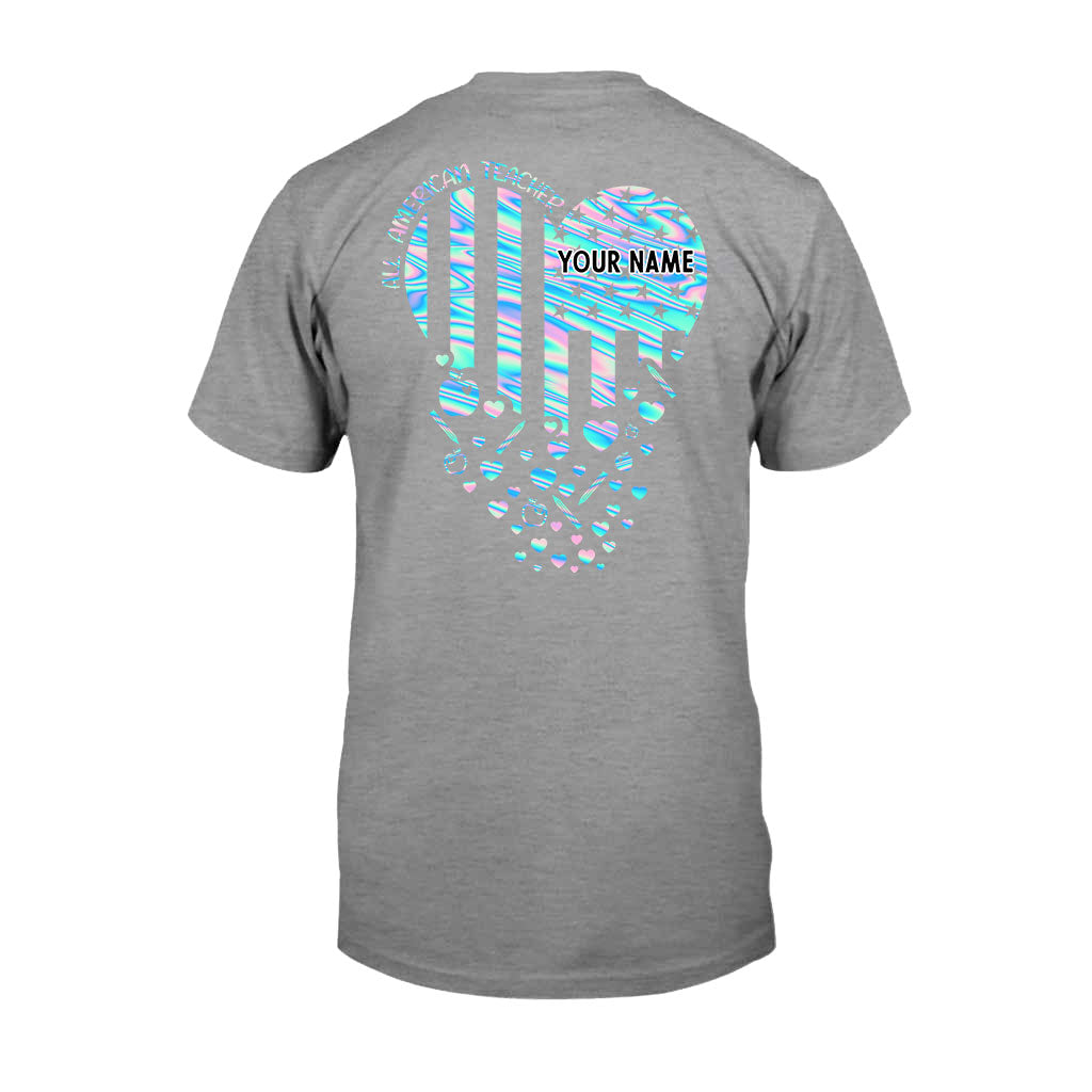 Proud Teacher - Personalized Independence Day T-shirt and Hoodie