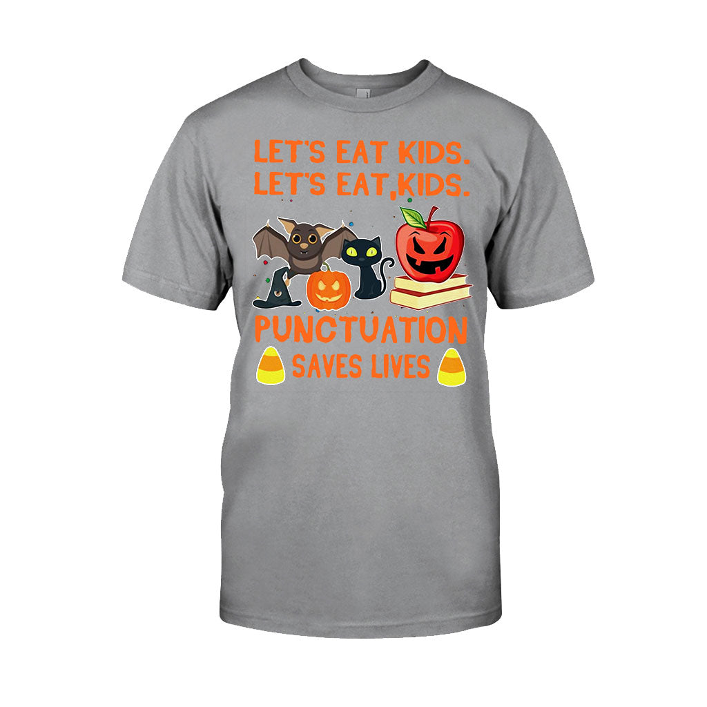 Let's Eat Kids Halloween - Teacher T-shirt And Hoodie 082021