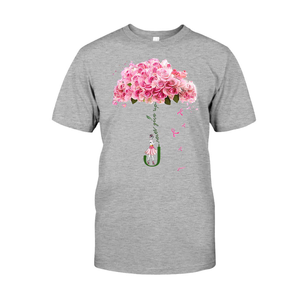 Never Give Up - Breast Cancer Awareness T-shirt And Hoodie 072021