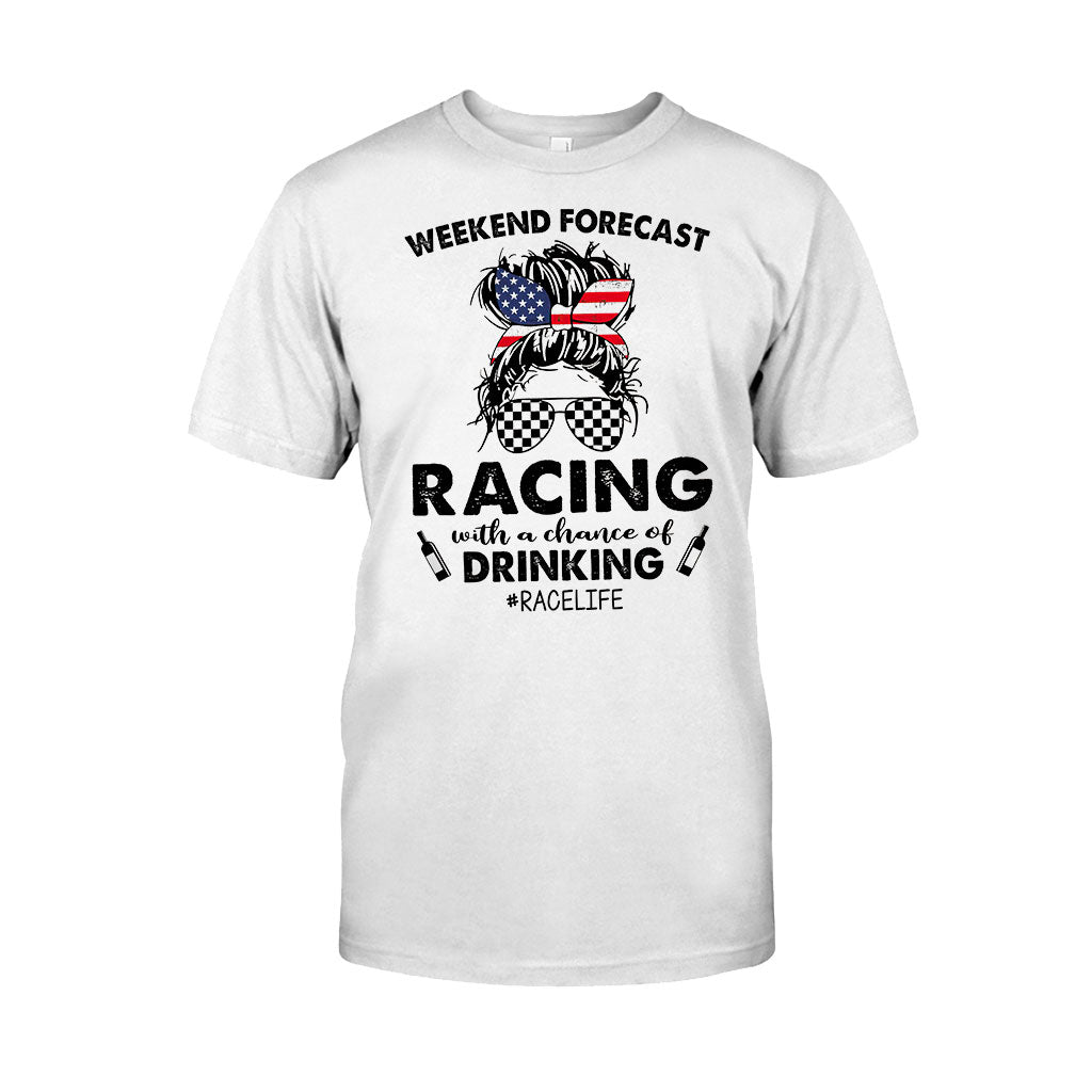 Weekend Forecast - Racing T-shirt And Hoodie 082021