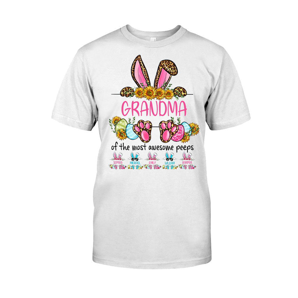 Grandma Of The Most Awesome Peeps - Personalized Mother's Day Easter Day Grandma T-shirt and Hoodie