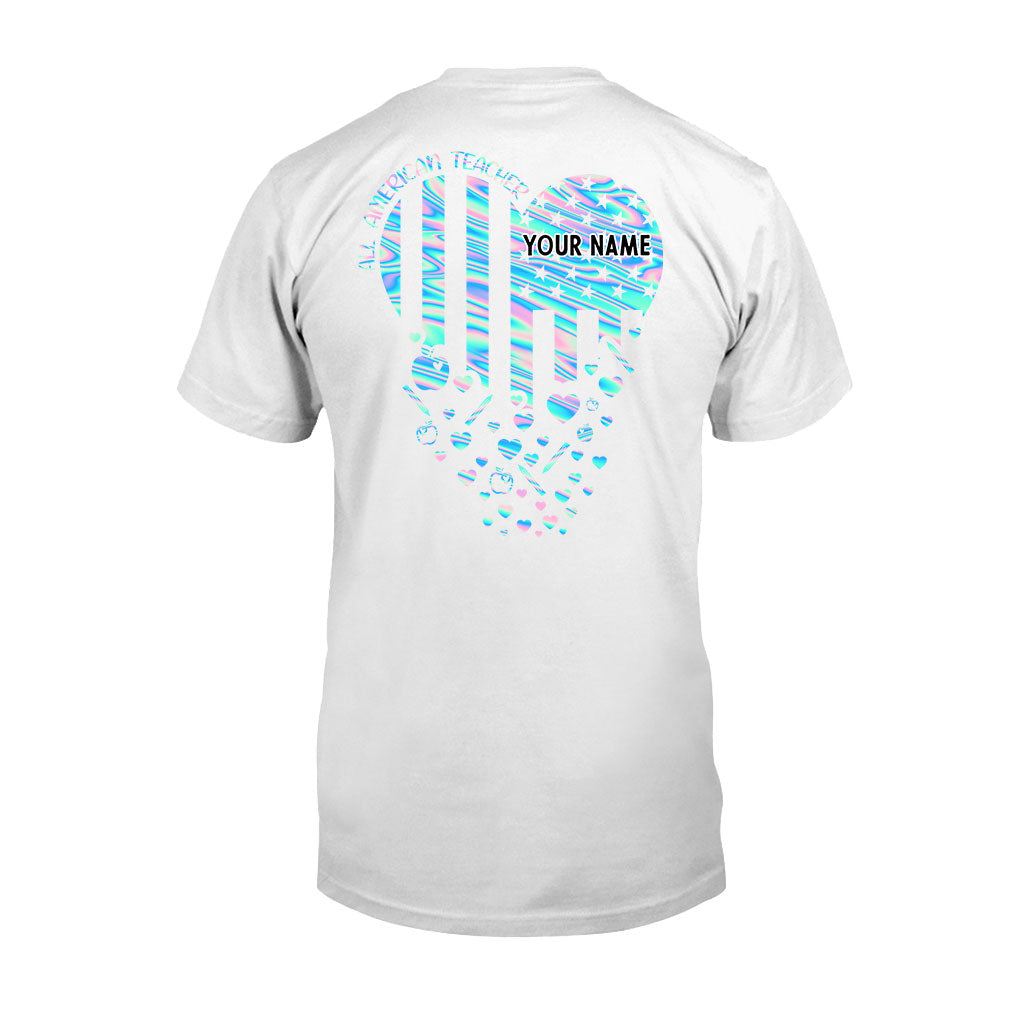 Proud Teacher - Personalized Independence Day T-shirt and Hoodie
