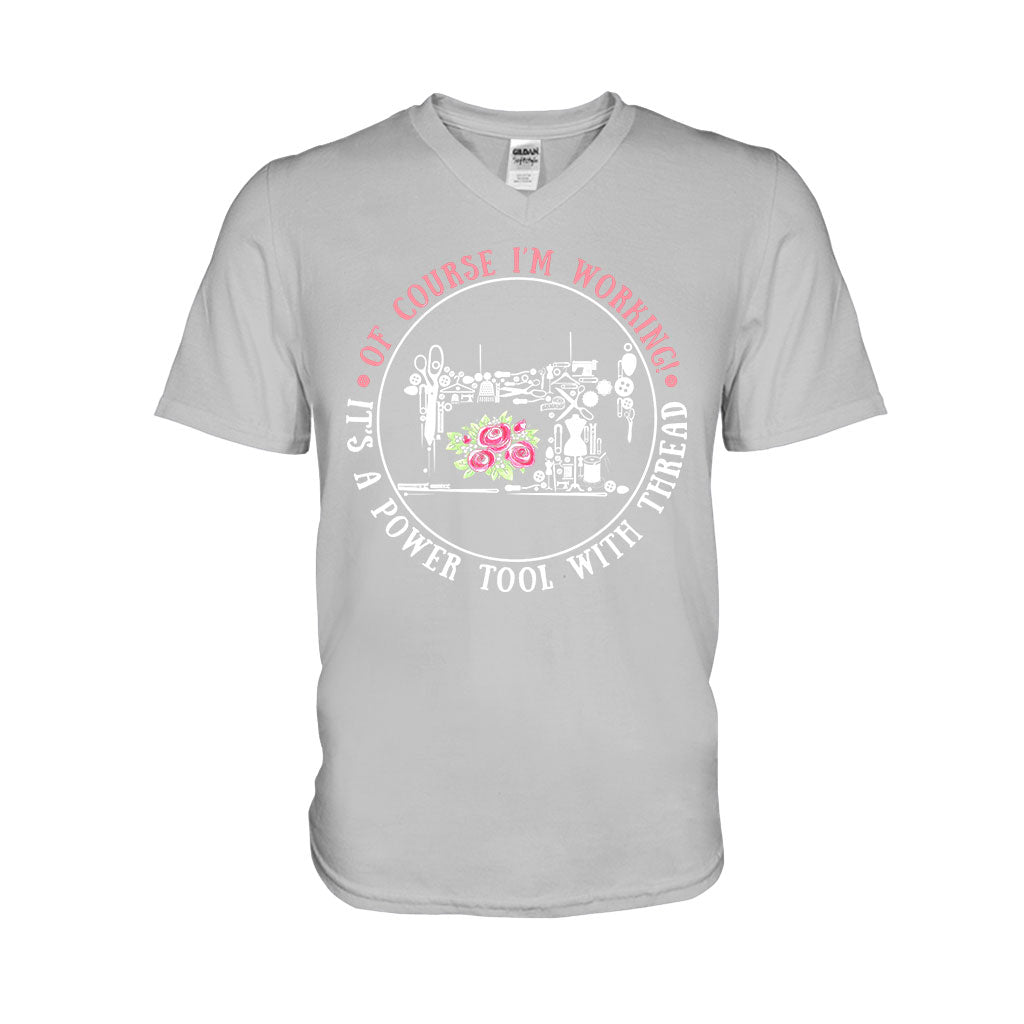 I'm Working - Sewing T-shirt And Hoodie 082021
