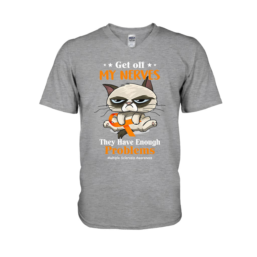Get Off My Nerves - Multiple Sclerosis Awareness T-shirt And Hoodie 092021