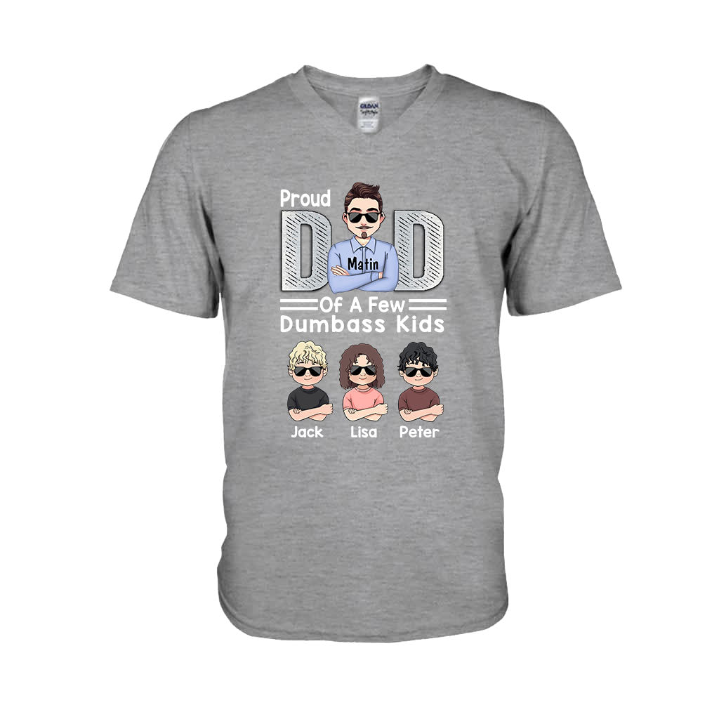 Proud Dad Of A Few - Personalized Father's Day Father T-shirt and Hoodie
