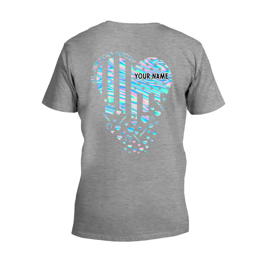 Proud Teacher - Personalized Independence Day T-shirt and Hoodie