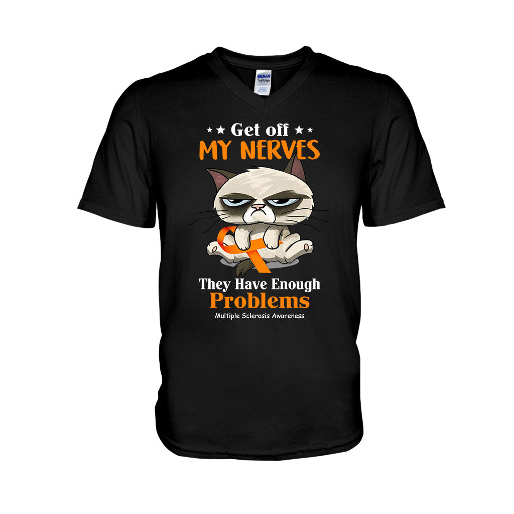 Get Off My Nerves - Multiple Sclerosis Awareness T-shirt And Hoodie 092021