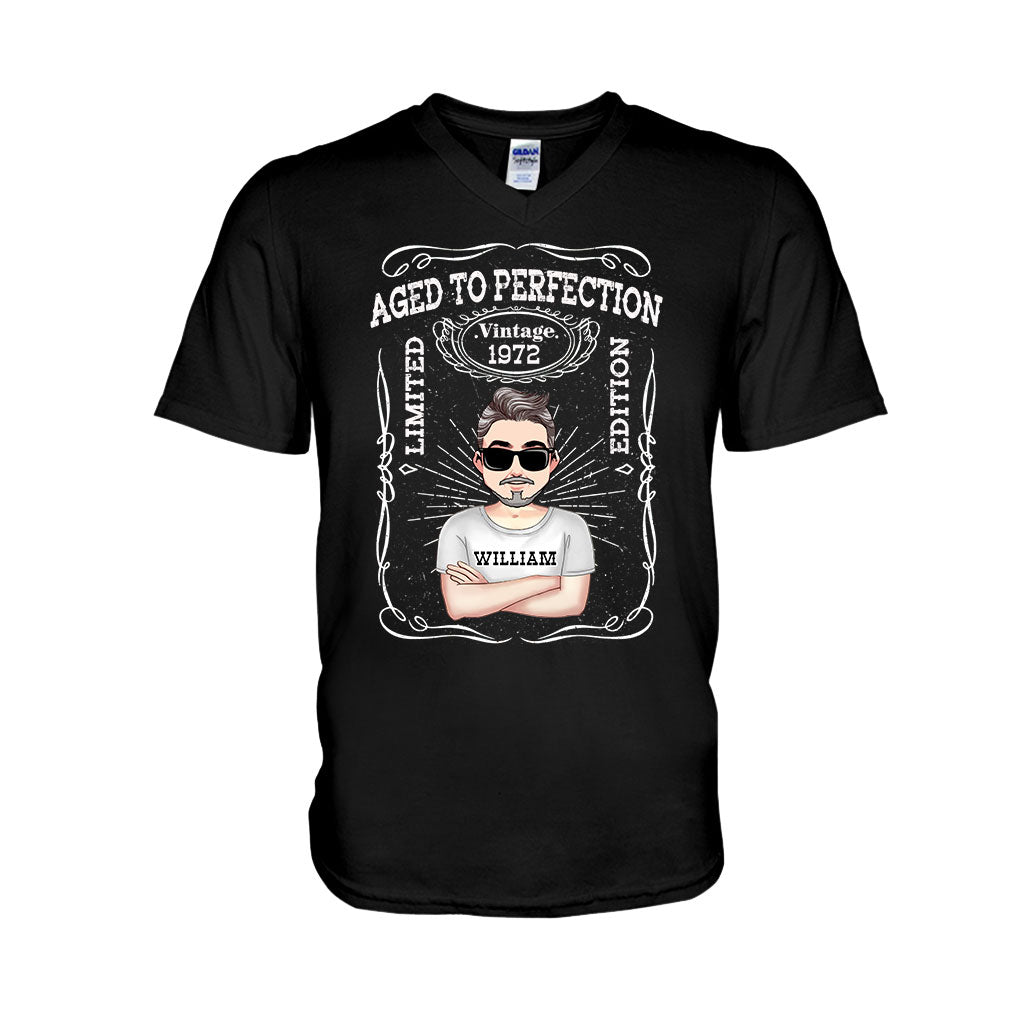 Aged To Perfection - Personalized Birthday T-shirt and Hoodie