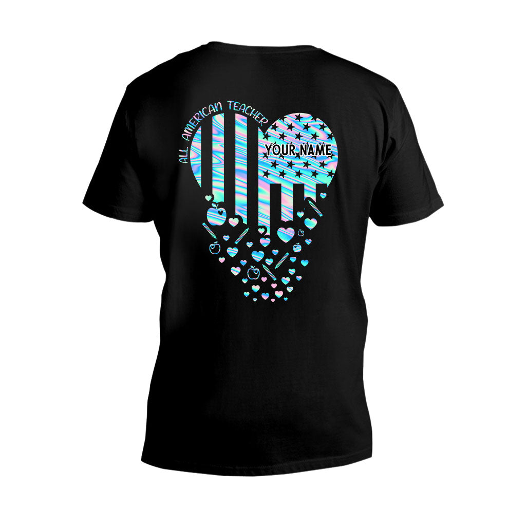 Proud Teacher - Personalized Independence Day T-shirt and Hoodie