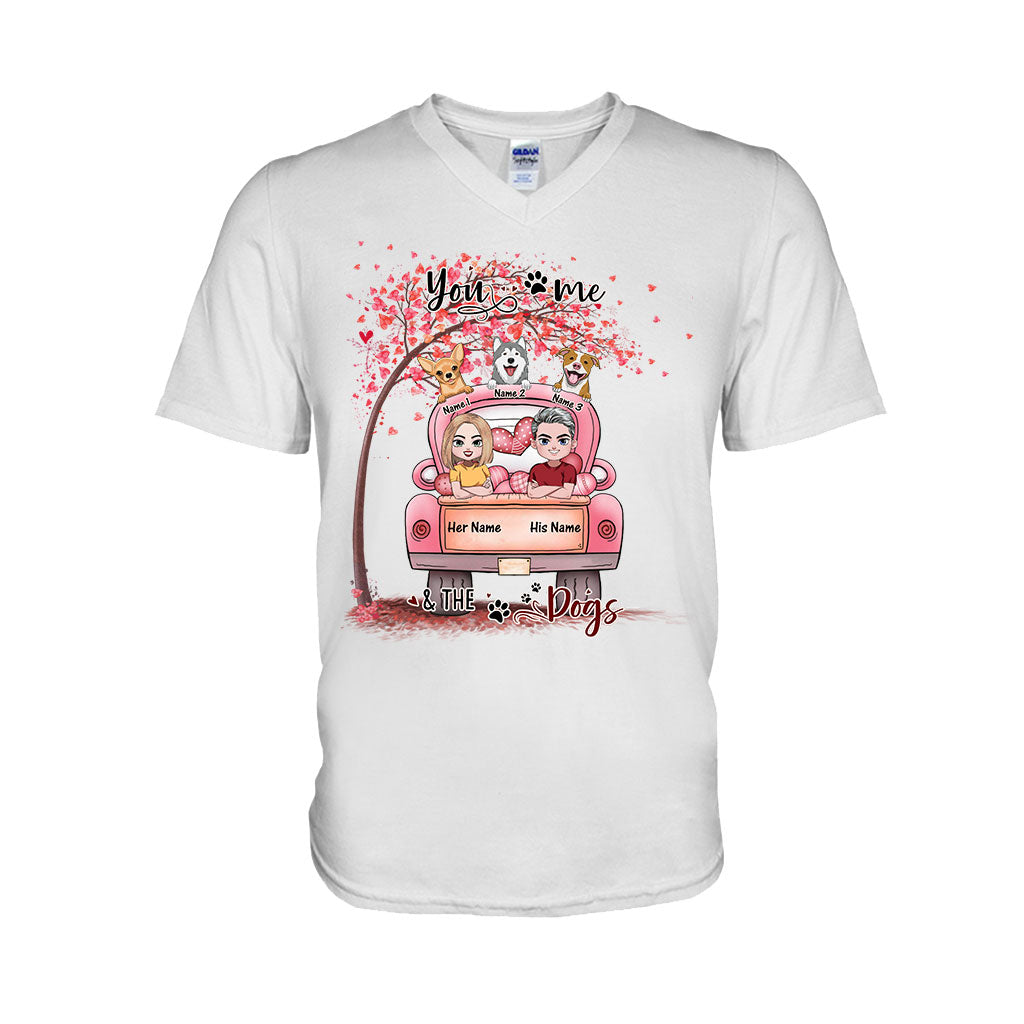 You Me And The Dog - Personalized Couple T-shirt and Hoodie