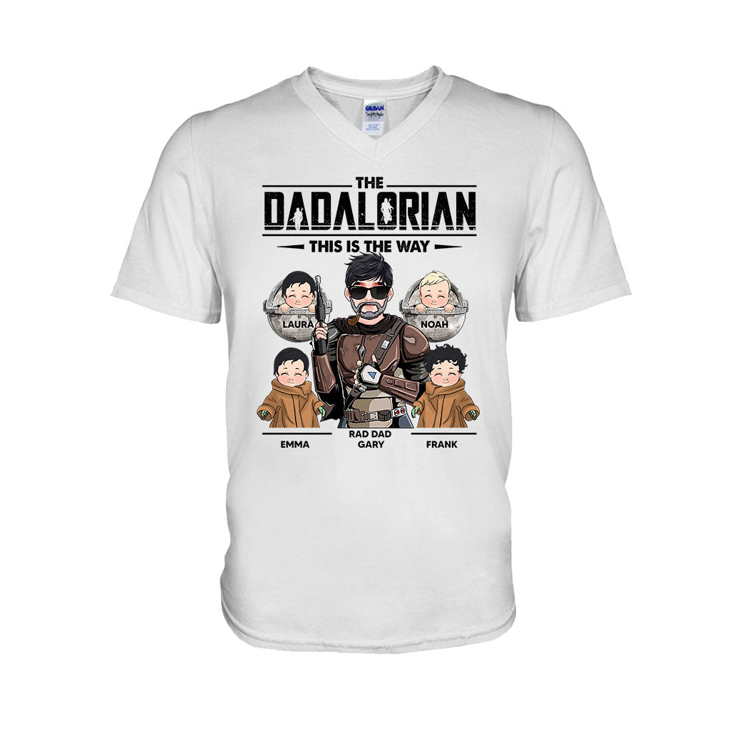 This Is The Way Dadalorian Mamalorian - Personalized Father T-shirt and Hoodie