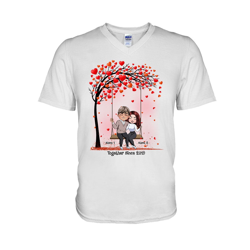Together - Personalized Couple T-shirt and Hoodie