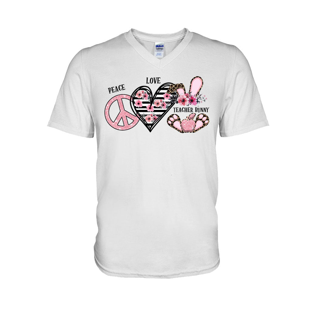 Peace Love One Hip Teacher - Personalized T-shirt and Hoodie