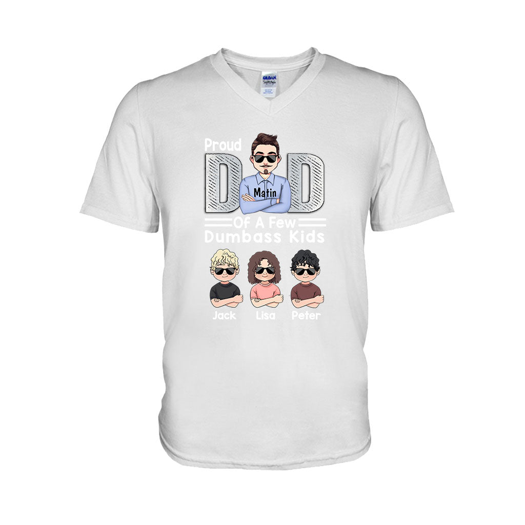 Proud Dad Of A Few - Personalized Father's Day Father T-shirt and Hoodie