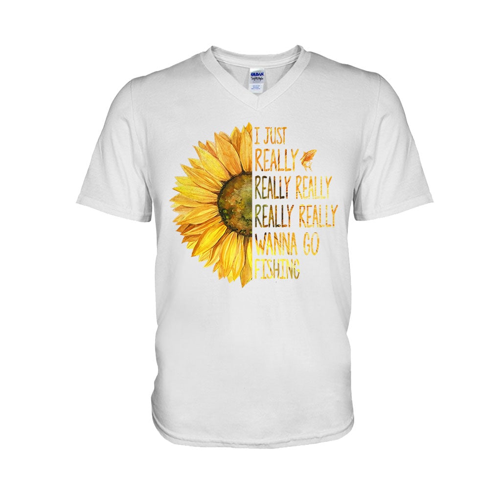 I Just Really Want To Go Fishing - T-shirt and Hoodie 1121
