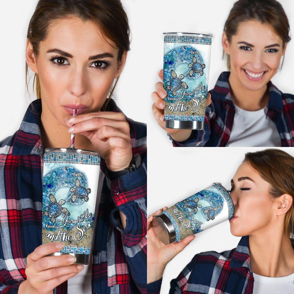 Turtle Sea Glass - Personalized Turtle Tumbler