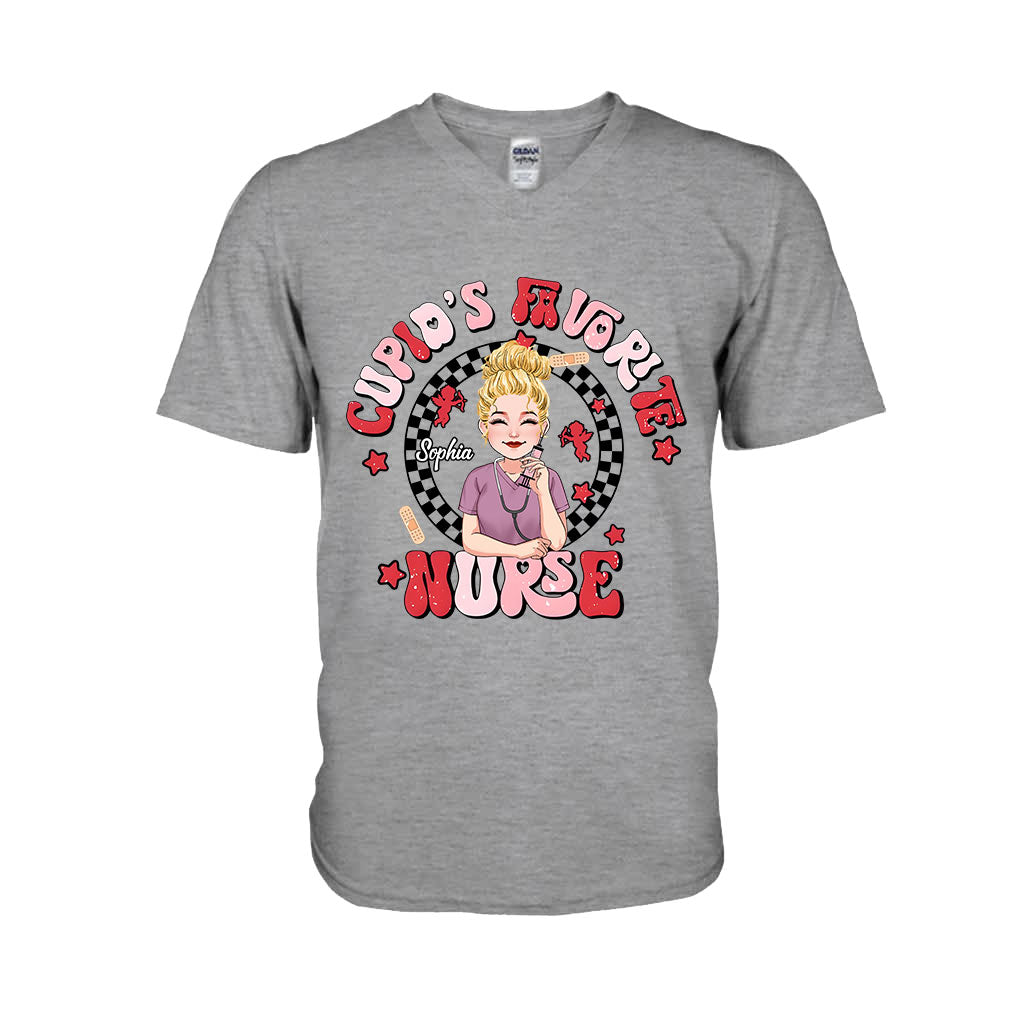 Cupid Favorite Nurse - Personalized Nurse T-shirt And Hoodie