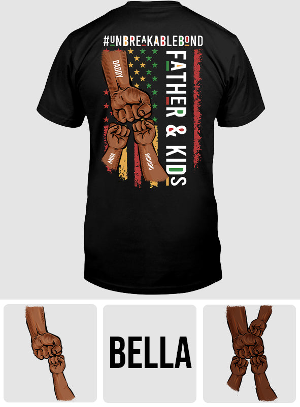 Père et fils, lien indéfectible - T-shirt et sweat à capuche personnalisés afro-américains