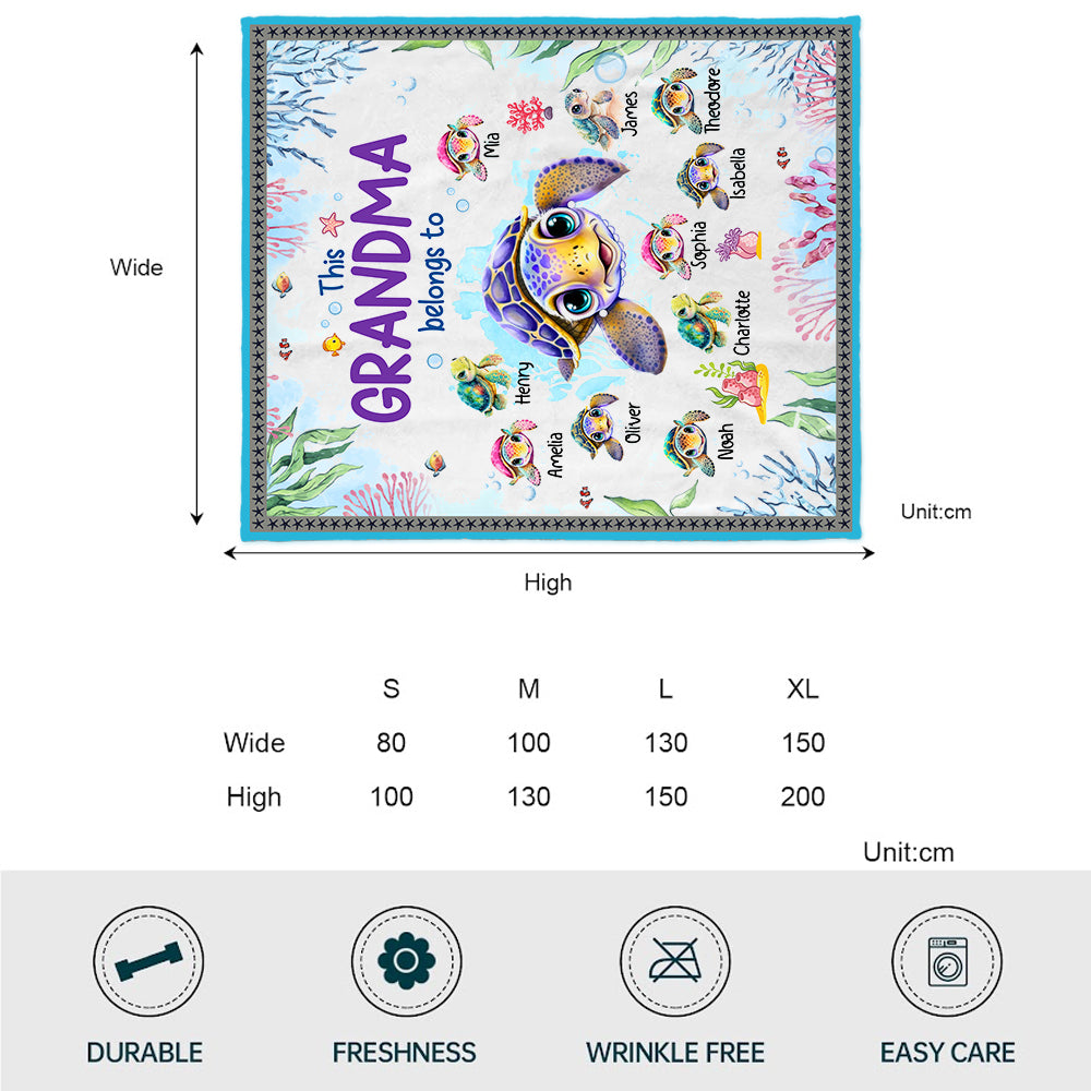 This Grandma Belongs To - Personalized Grandma Blanket
