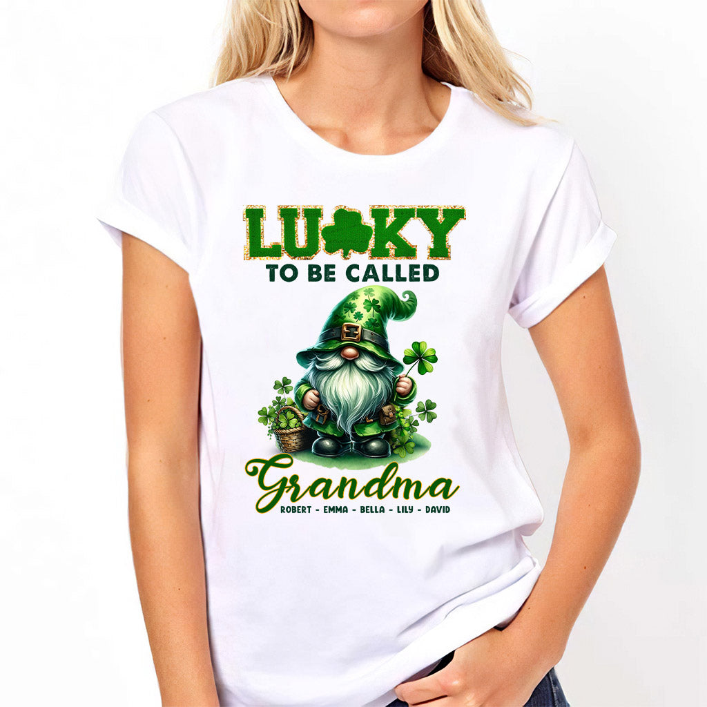Lucky To Be Called Nana/ Mimi... - Personalized Grandma T-shirt And Hoodie