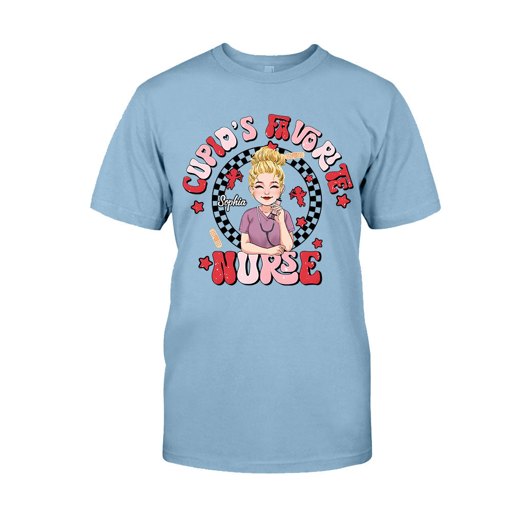 Cupid Favorite Nurse - Personalized Nurse T-shirt And Hoodie