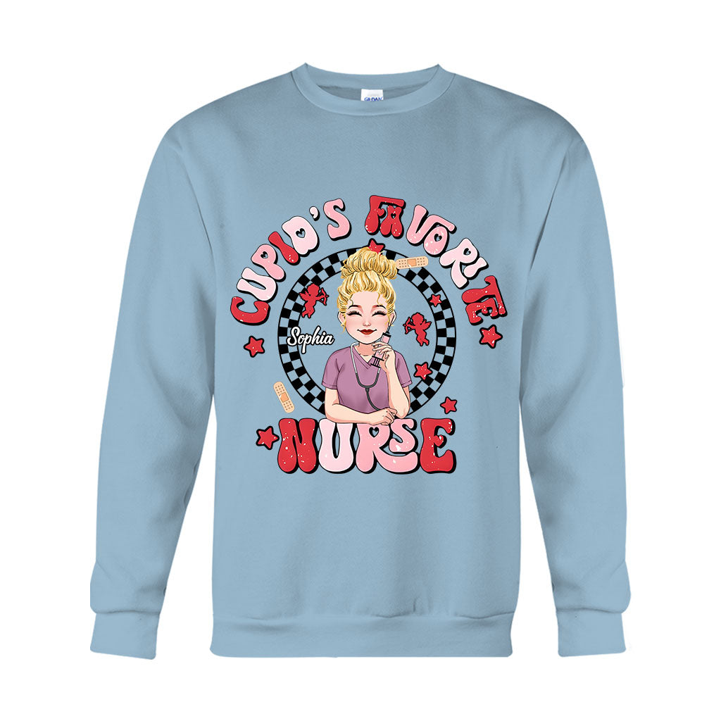 Cupid Favorite Nurse - Personalized Nurse T-shirt And Hoodie