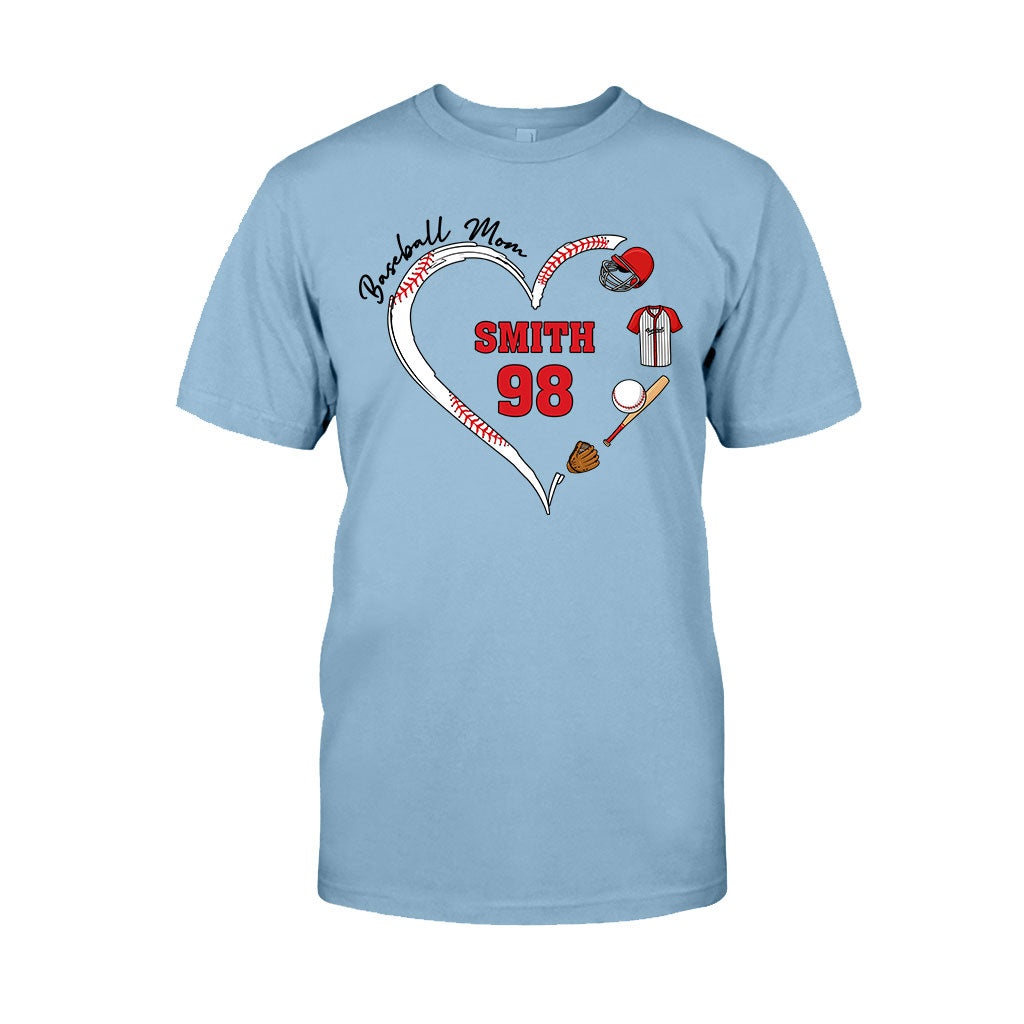 Baseball Mom - Personalized Baseball T-shirt And Hoodie