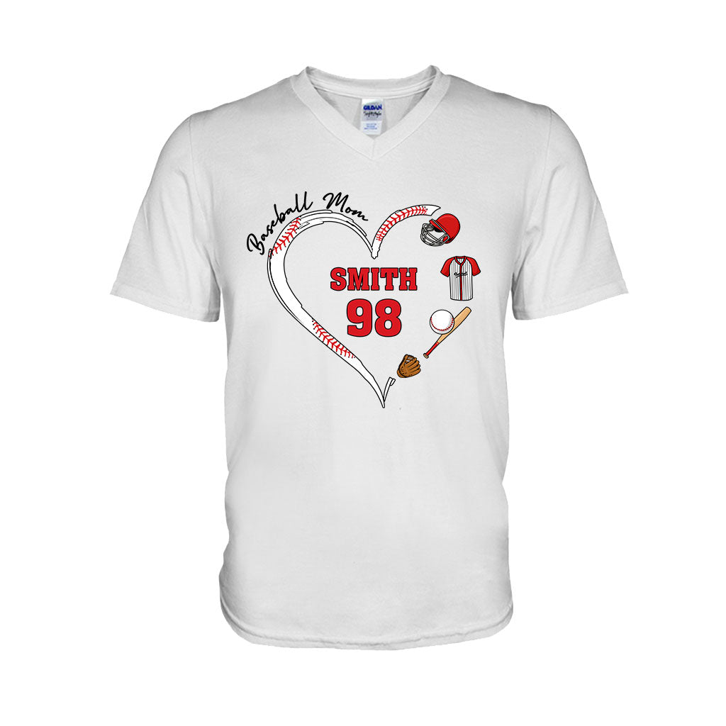 Baseball Mom - Personalized Baseball T-shirt And Hoodie