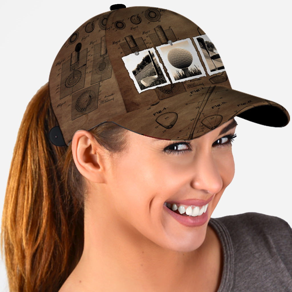 Vintage Golf Custom Name - Personalized Golf Classic Cap