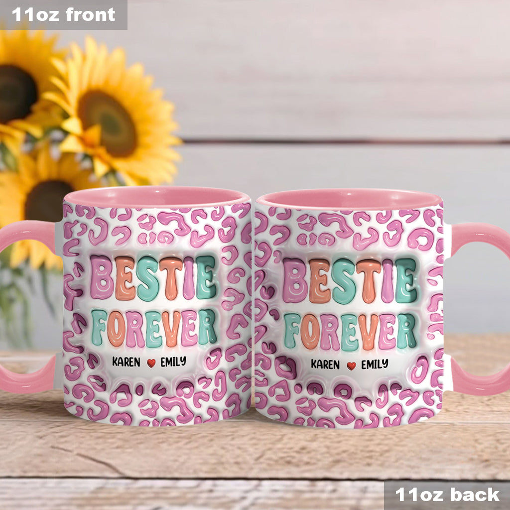 Bestie Forever - Personalized Bestie Accent Mug